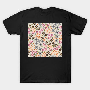 Vintage Color Way Little Wild Flower Patches T-Shirt